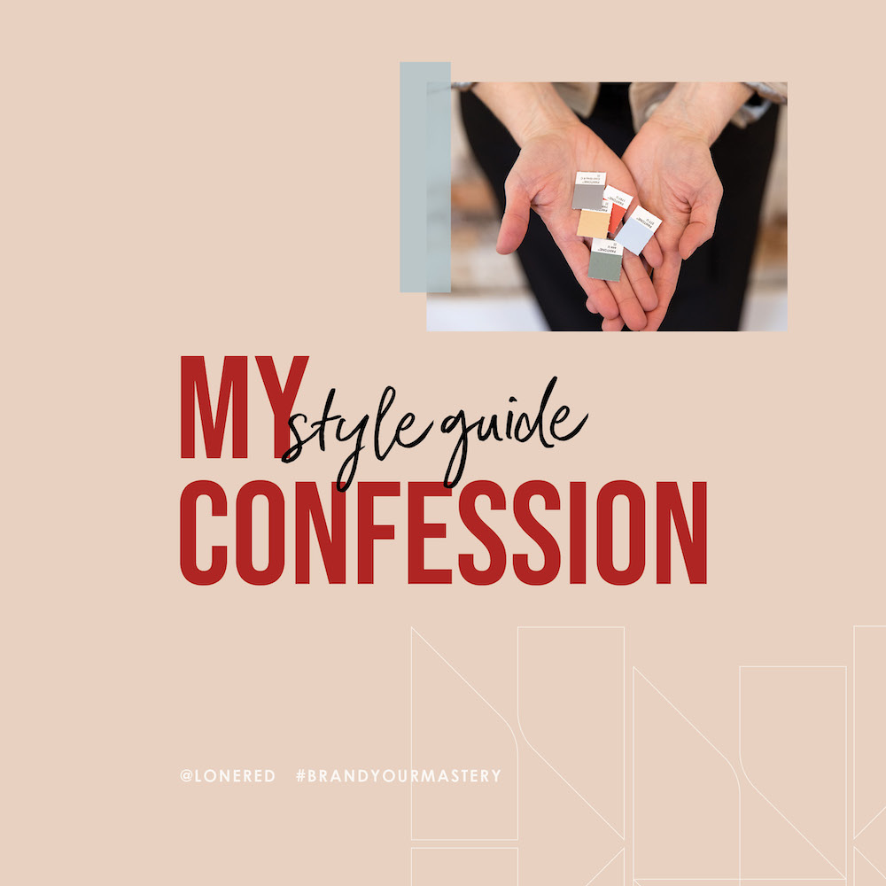 my style guide confession